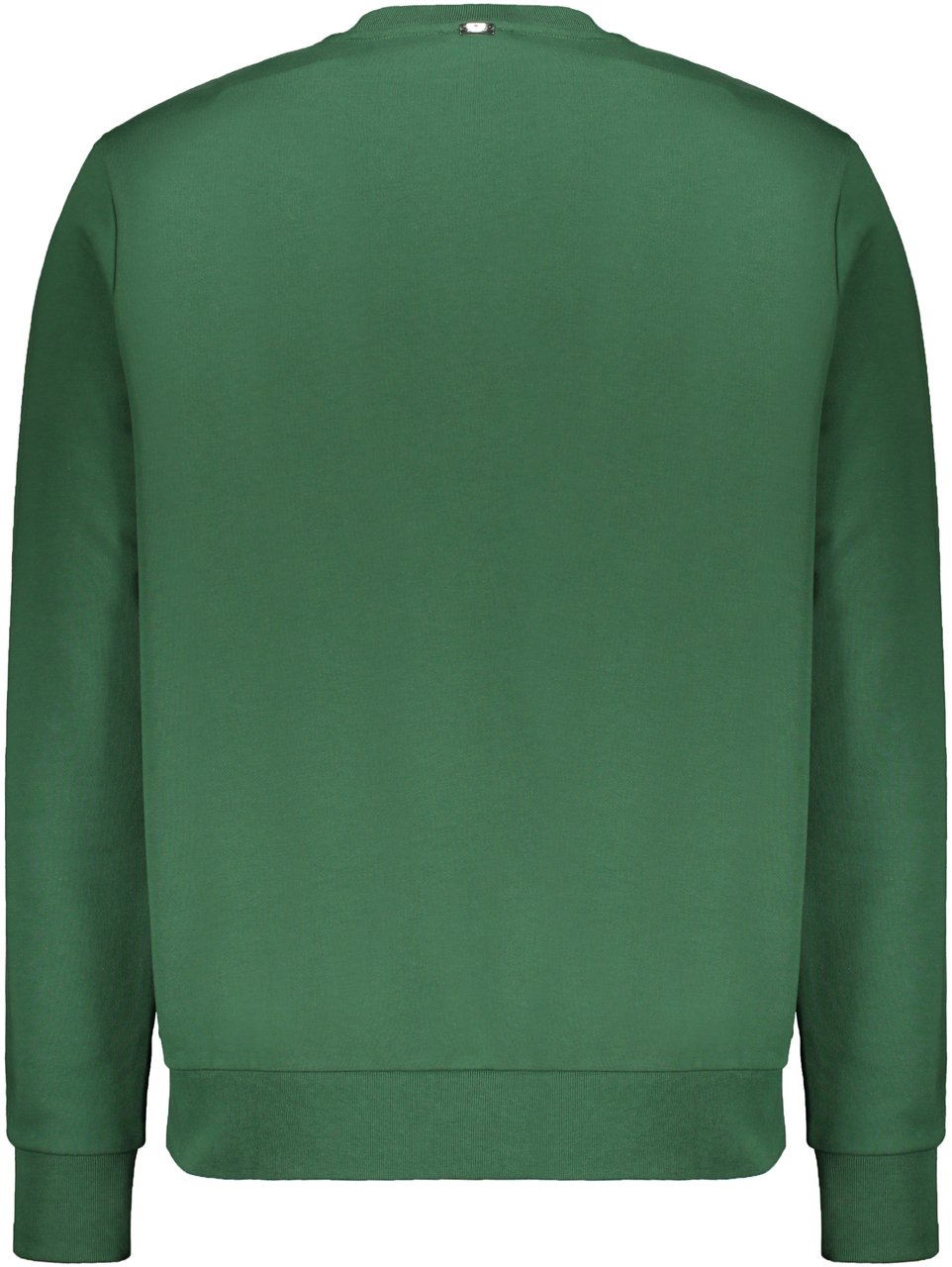 Herno Green cotton sweatshirt with original design Groen