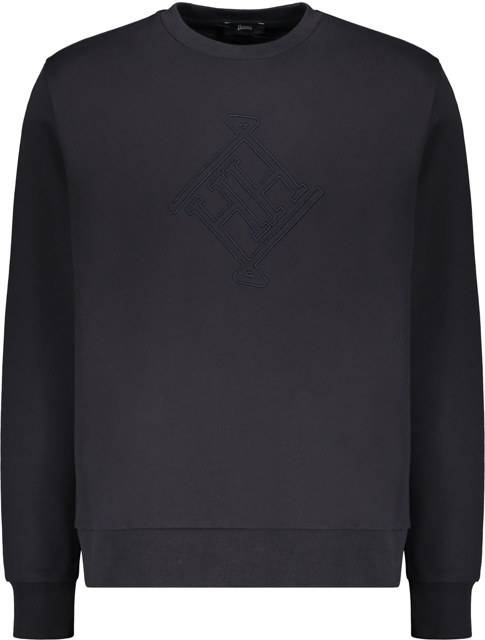 Herno Cotton crew-neck sweatshirt Blauw