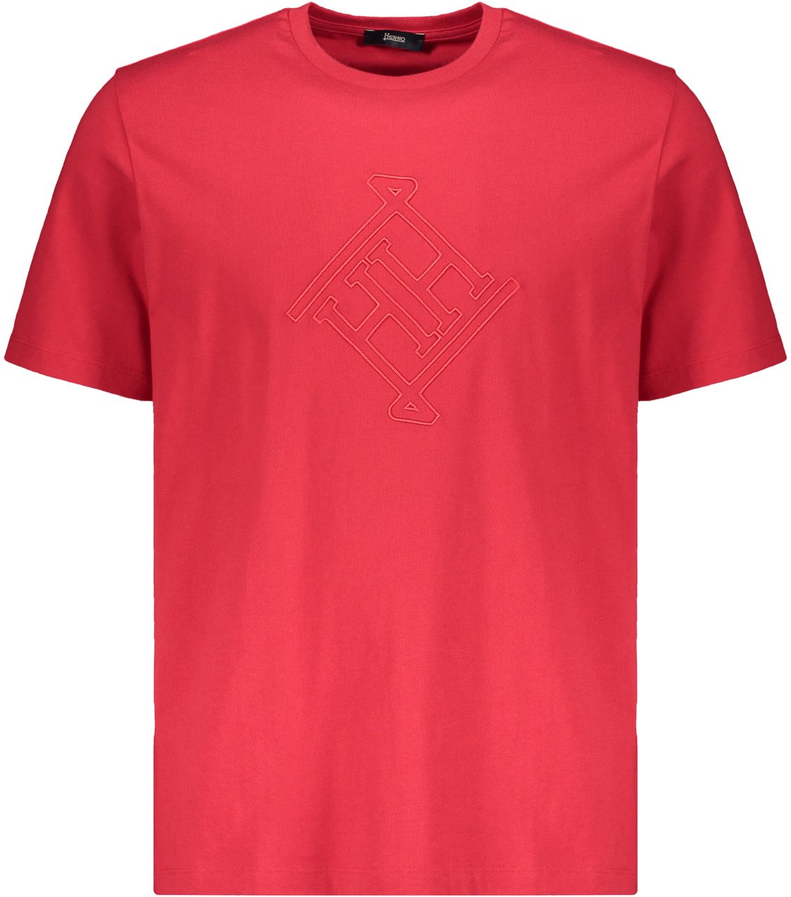 Herno Red comfortable T-shirt, versatile short sleeves Rood