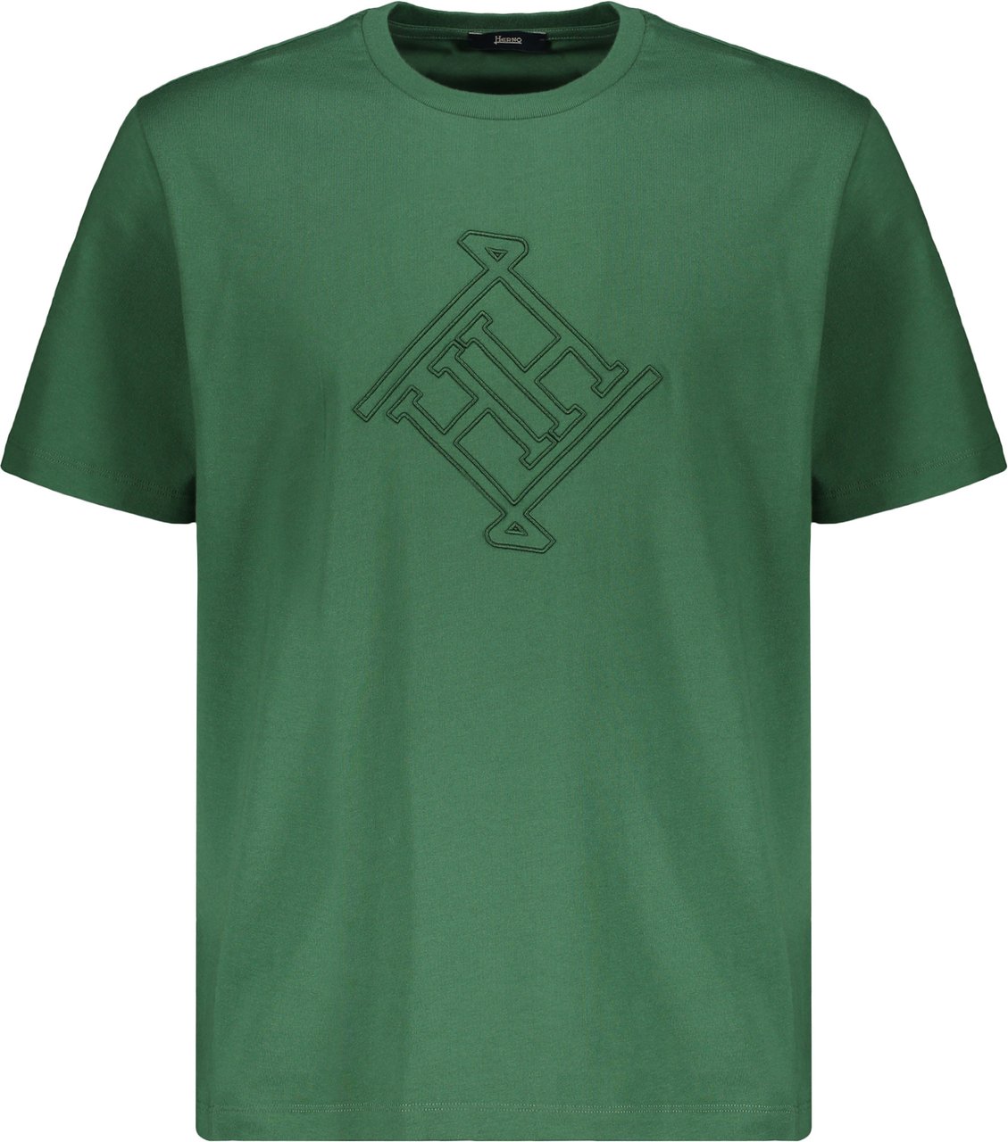 Herno Short green T-shirt, soft and versatile Groen