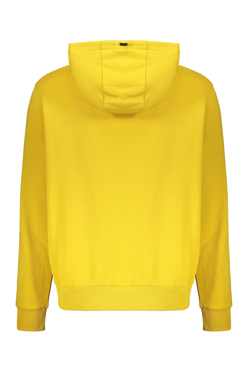 Herno Cotton hoodie Geel