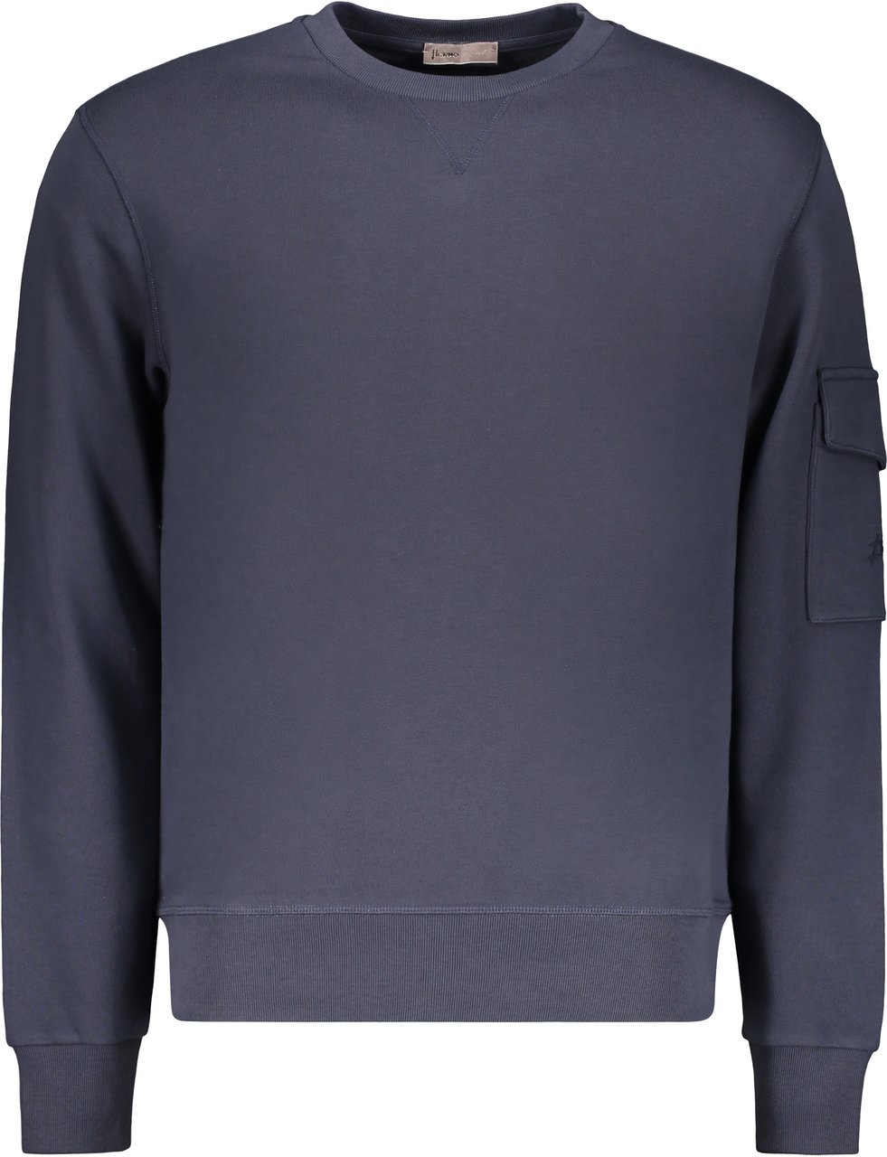 Herno Cotton crew-neck sweatshirt Blauw
