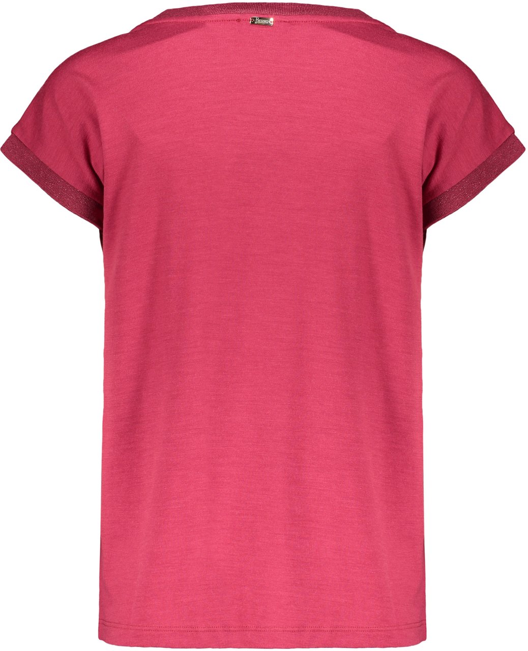 Herno Red wool T-shirt, daily comfort guaranteed Roze