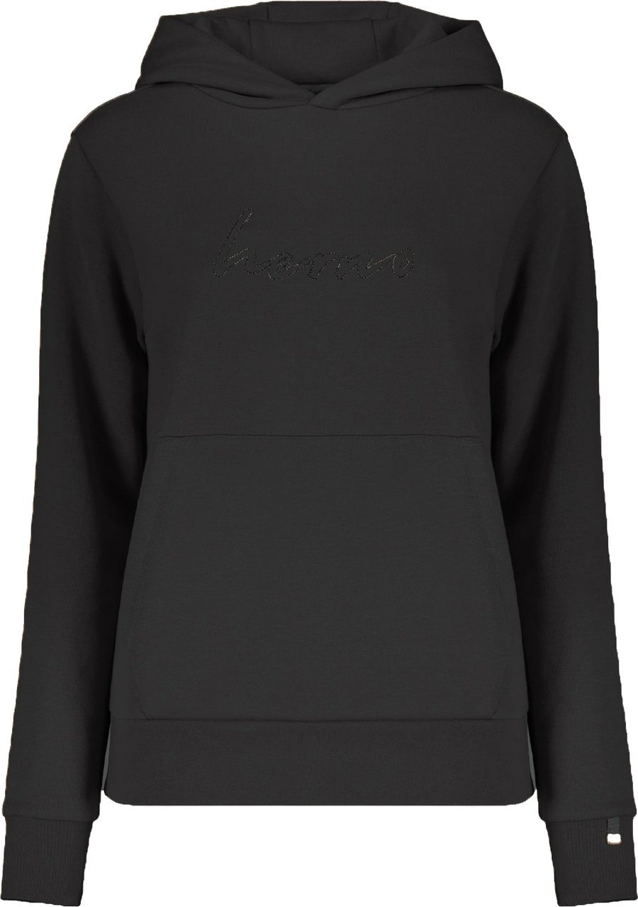 Herno logo-detail hoodie Zwart
