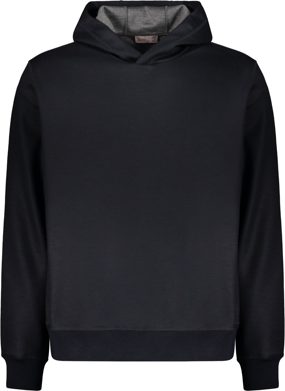 Herno Hooded sweatshirt Blauw