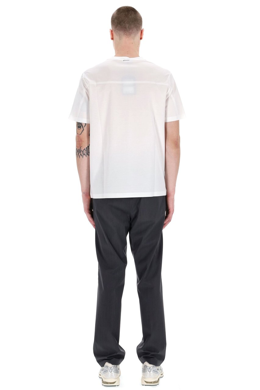 Herno Cotton T-Shirt with Thermo Taping Wit