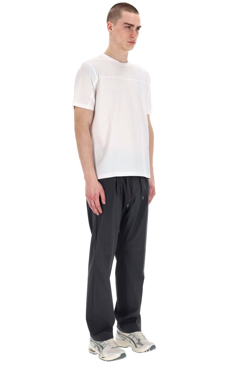 Herno Cotton T-Shirt with Thermo Taping Wit