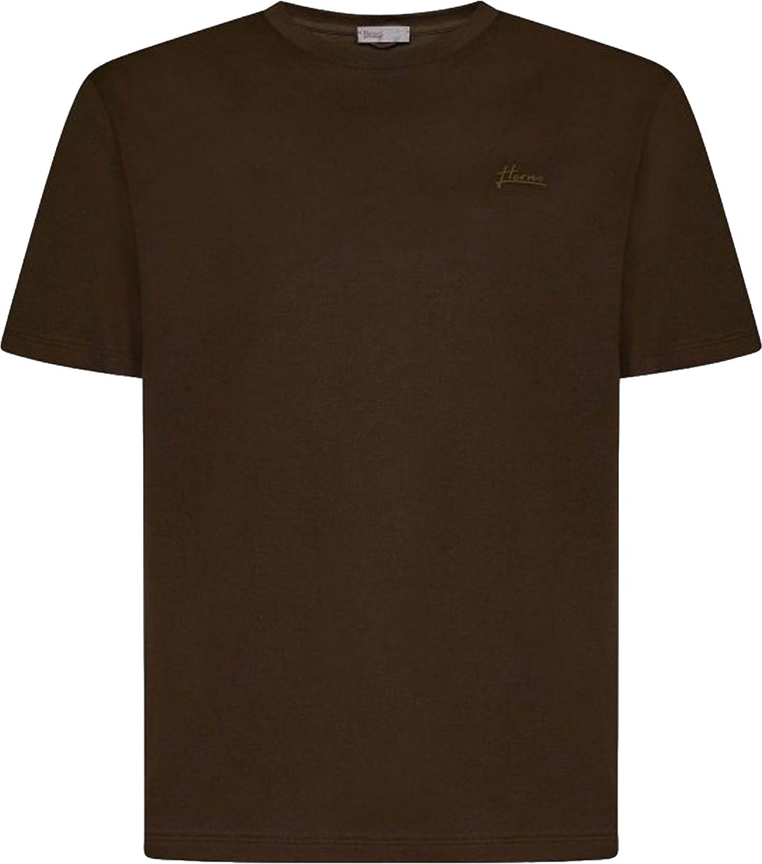 HERNO Cotton T-shirt Groen