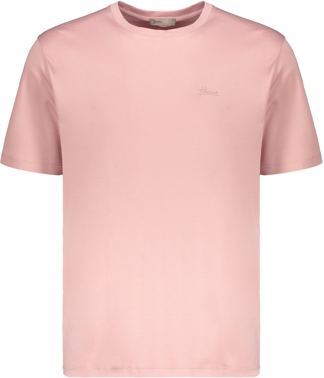 Herno Pink T-shirt with short sleeves, casual style Roze