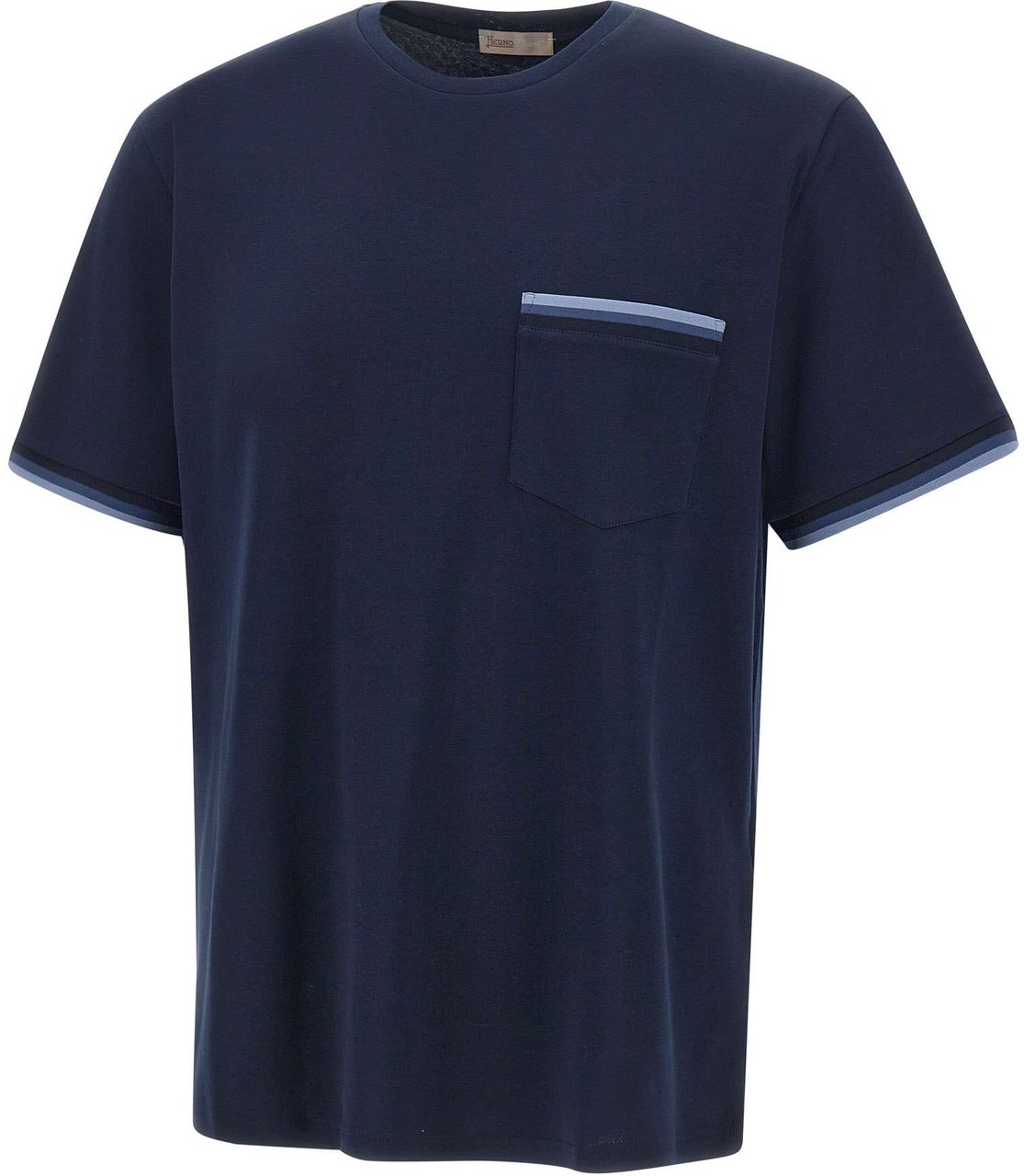 Herno T-Shirts And Polos Blue Blauw
