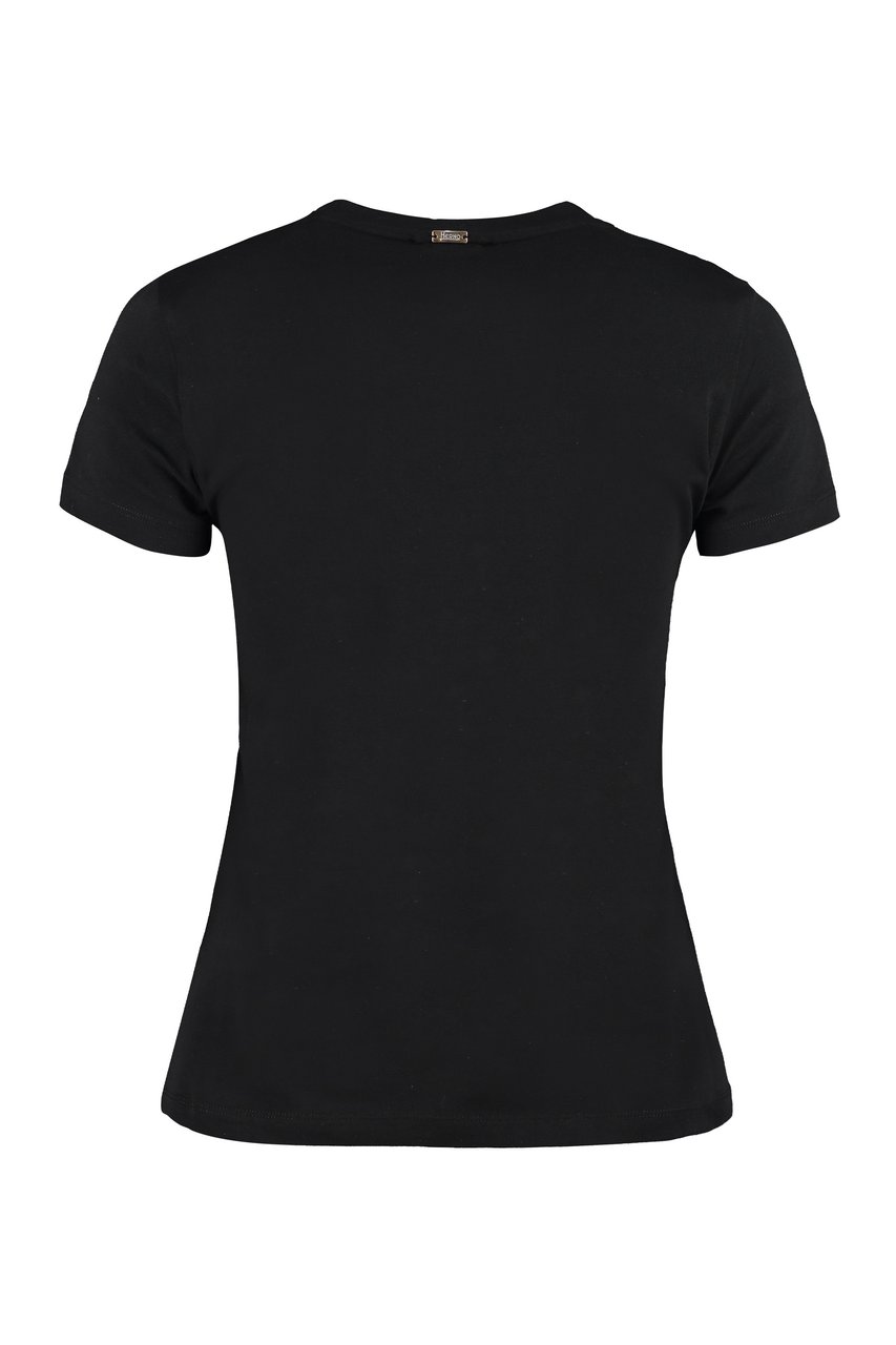 Herno Cotton crew-neck T-shirt Zwart