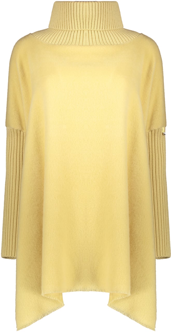 Herno Long sleeve shirt with high collar Geel