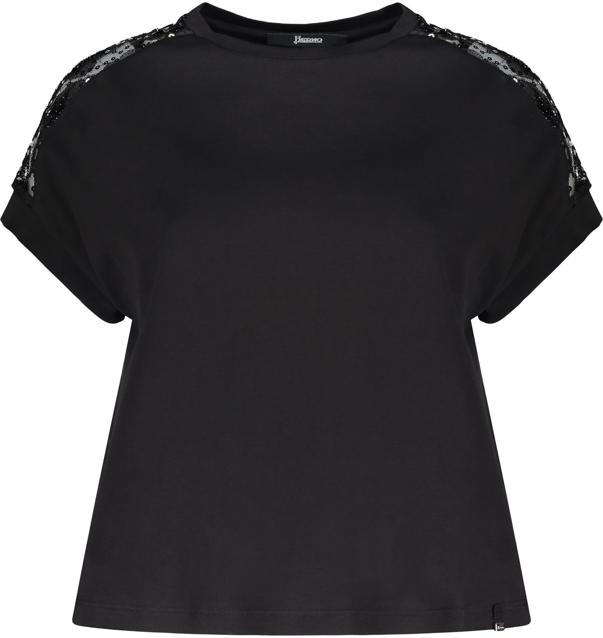 Herno Cotton T-shirt Zwart