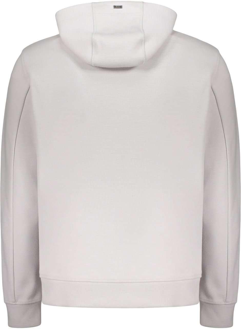 Herno Full zip hoodie Blauw