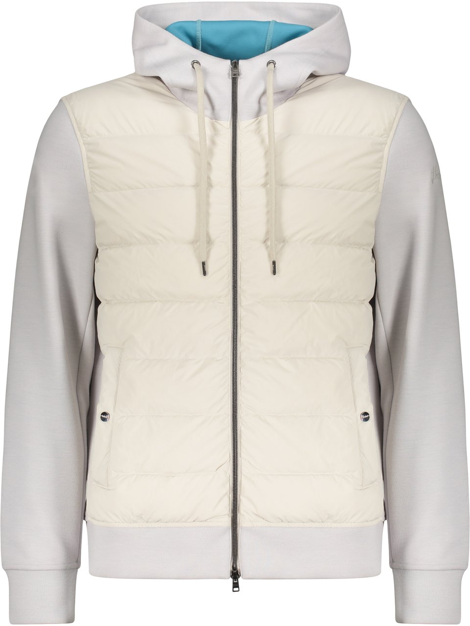 Herno Full zip hoodie Blauw