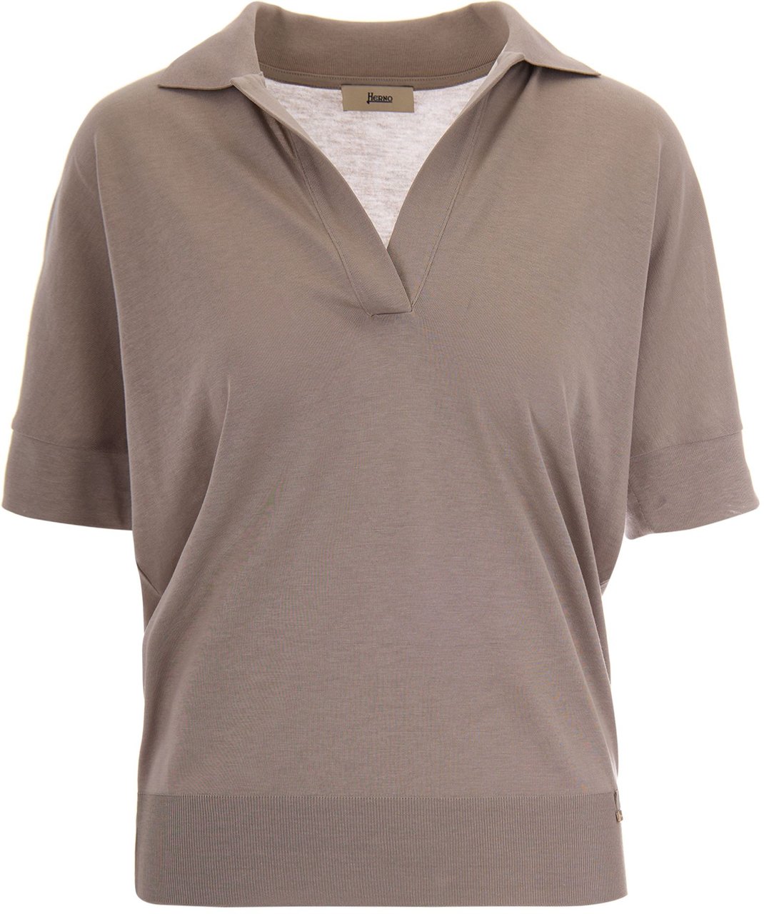 Herno T-Shirts And Polos Tortora Chiaro Taupe