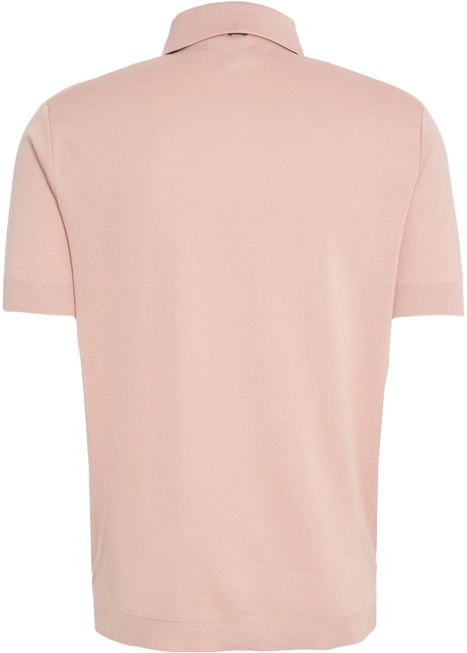 Herno Cotton polo shirt Roze