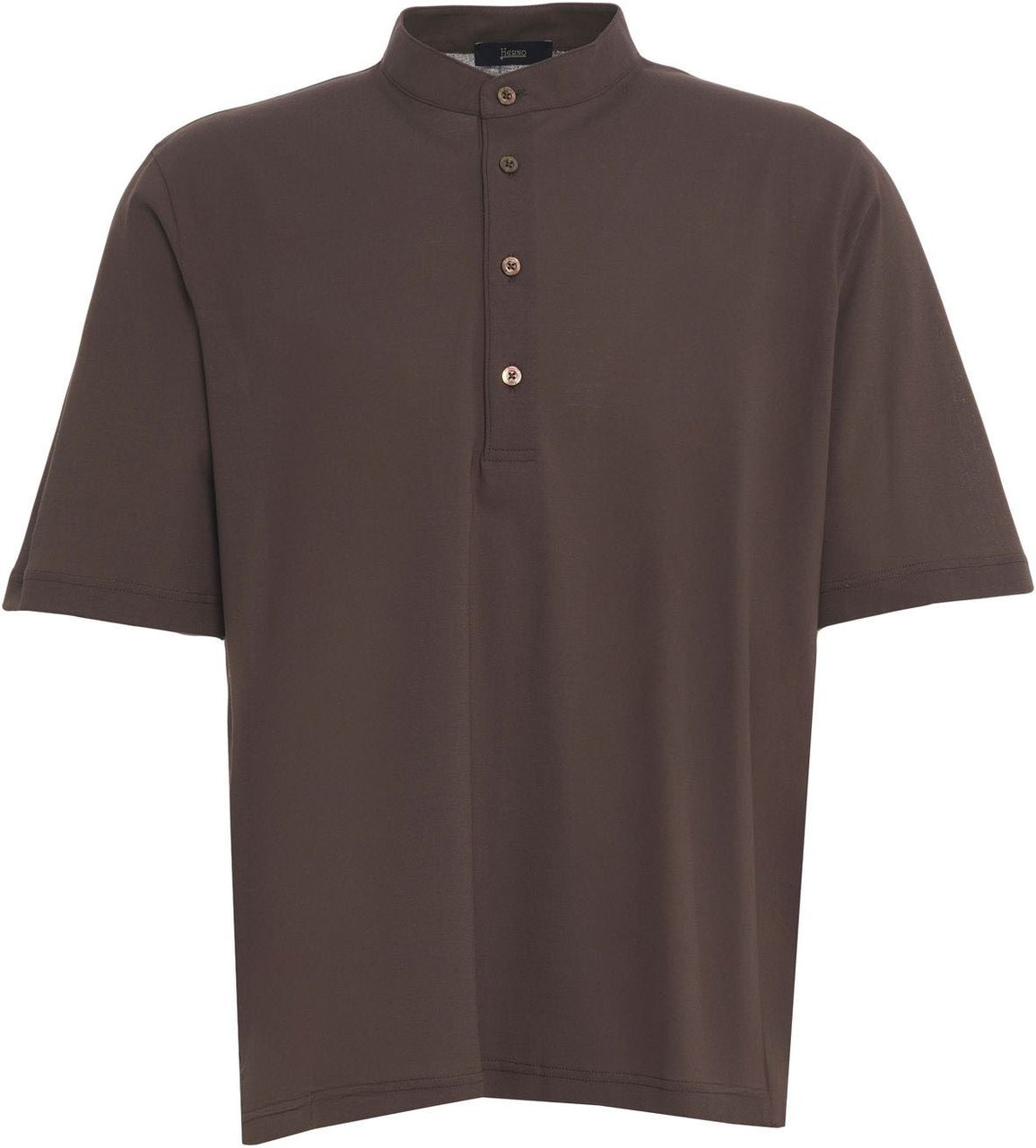 Herno Cotton t-shirt Bruin