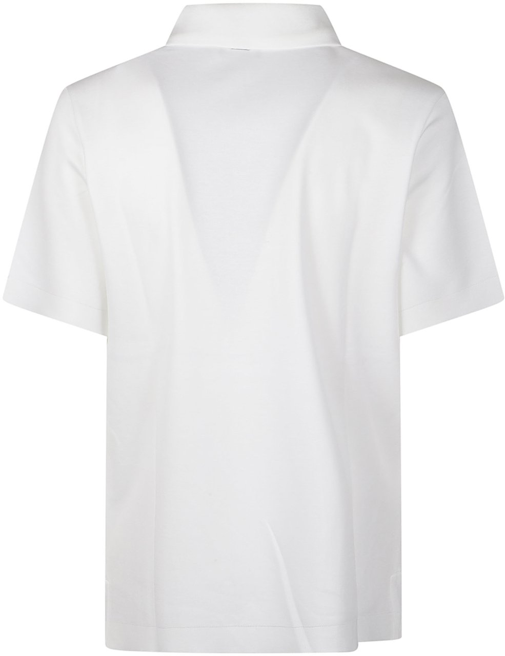 Herno Short Sleeve Polo Shirt White Wit
