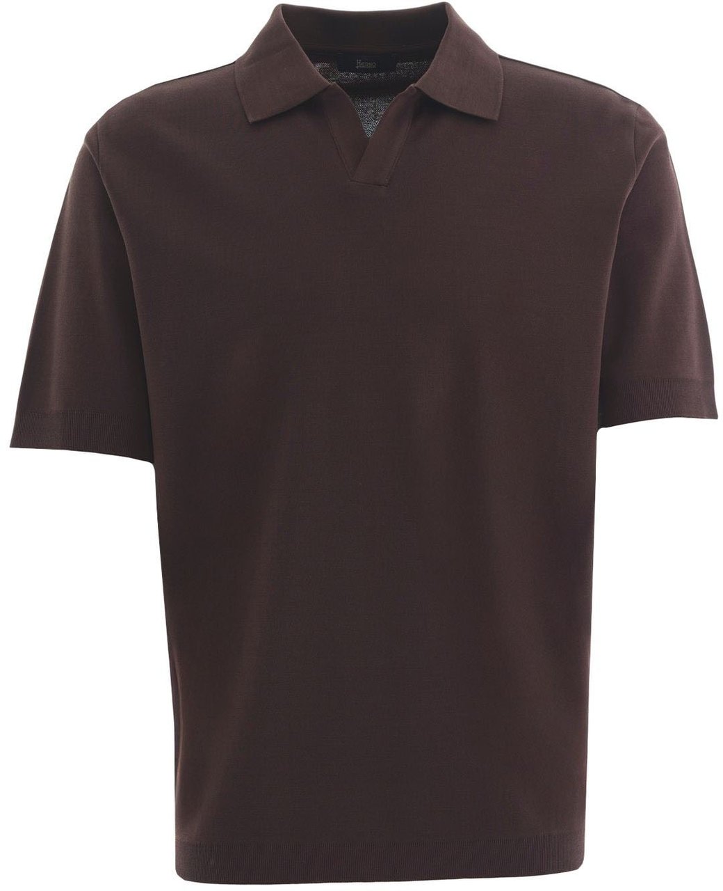 Herno Cotton polo shirt Bruin