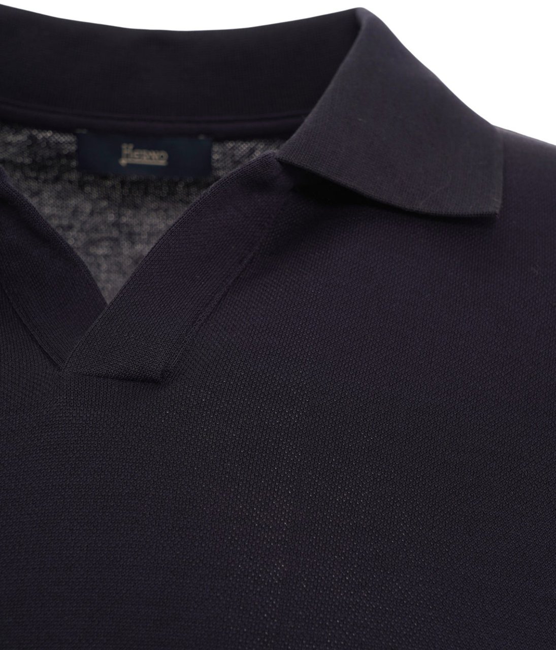 Herno Cotton polo shirt Blauw