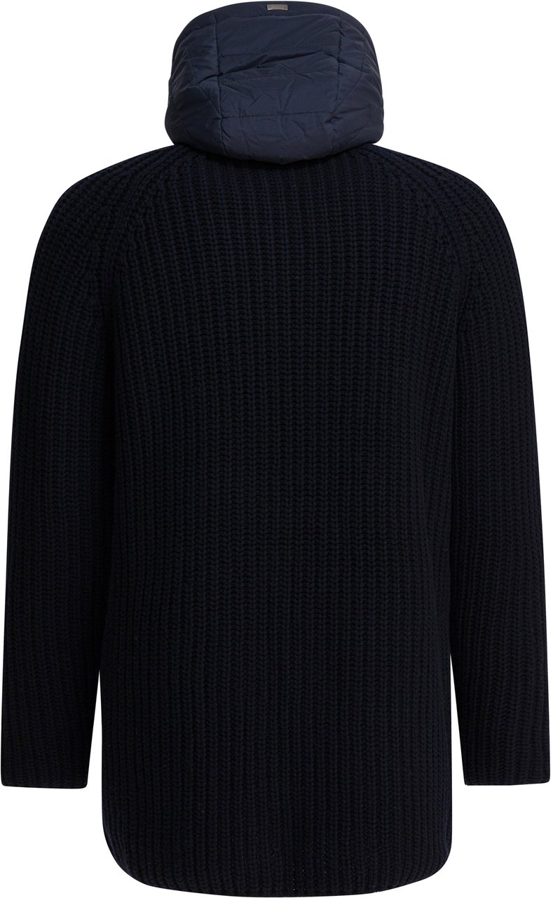 Herno Merino wool coat Blauw