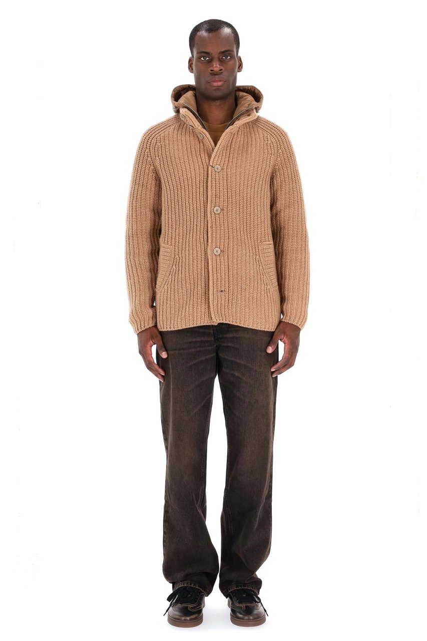 Herno Virgin Wool Jacket Punto Pannocchia Zwart