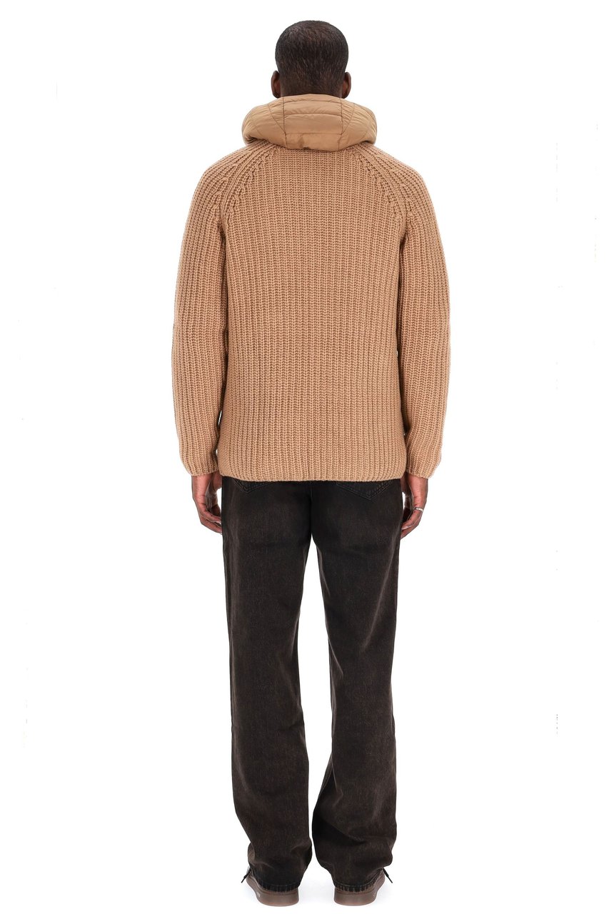 Herno Virgin Wool Jacket Punto Pannocchia Zwart