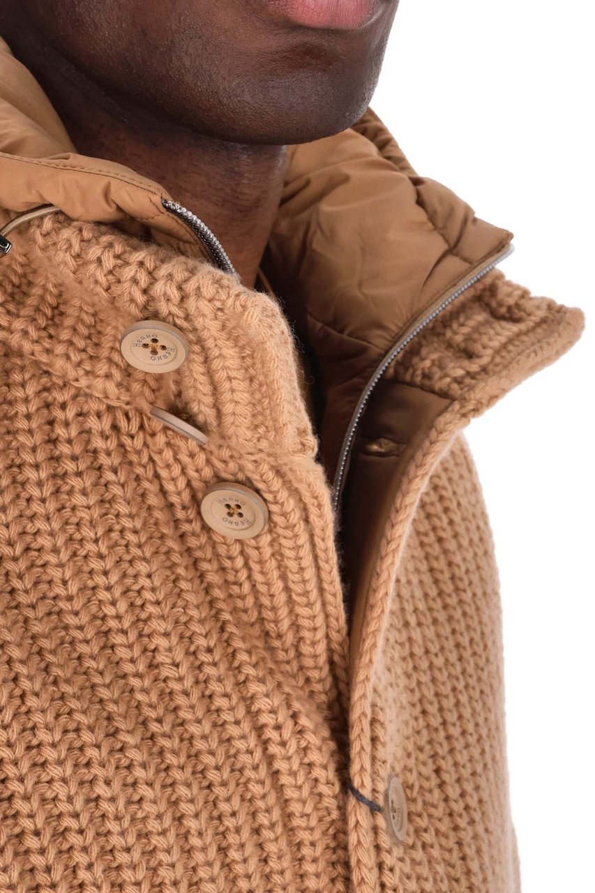 Herno Virgin Wool Jacket Punto Pannocchia Zwart