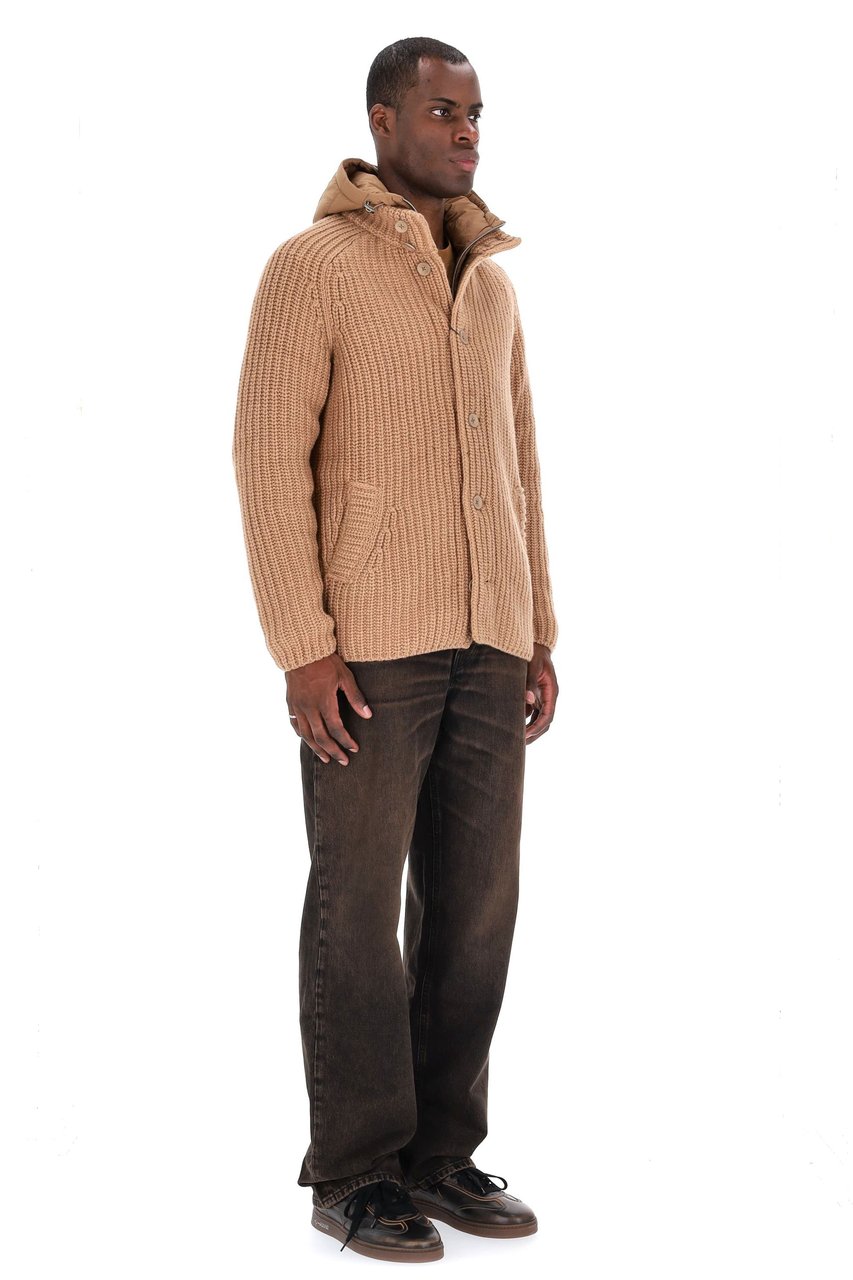 Herno Virgin Wool Jacket Punto Pannocchia Zwart