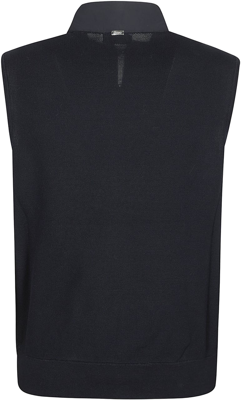 Herno Down Vest Blue Blauw