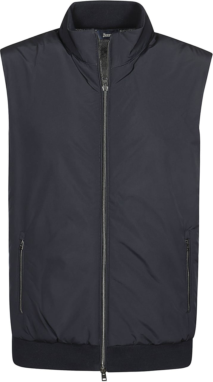Herno Down Vest Blue Blauw