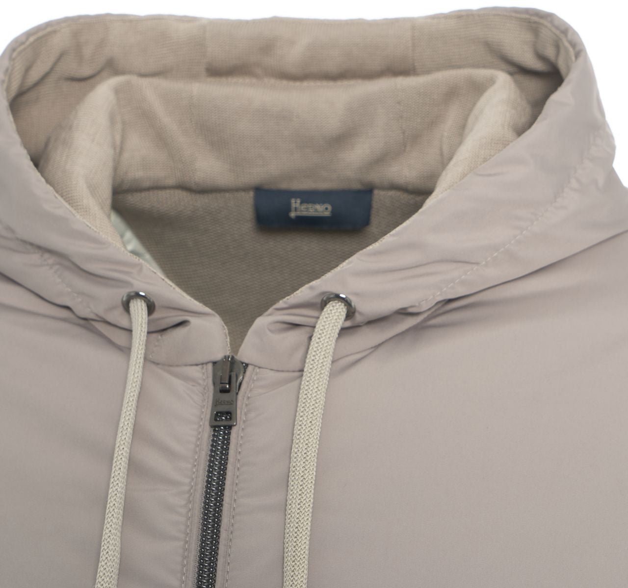 Herno Tricot jacket with padded front Grijs