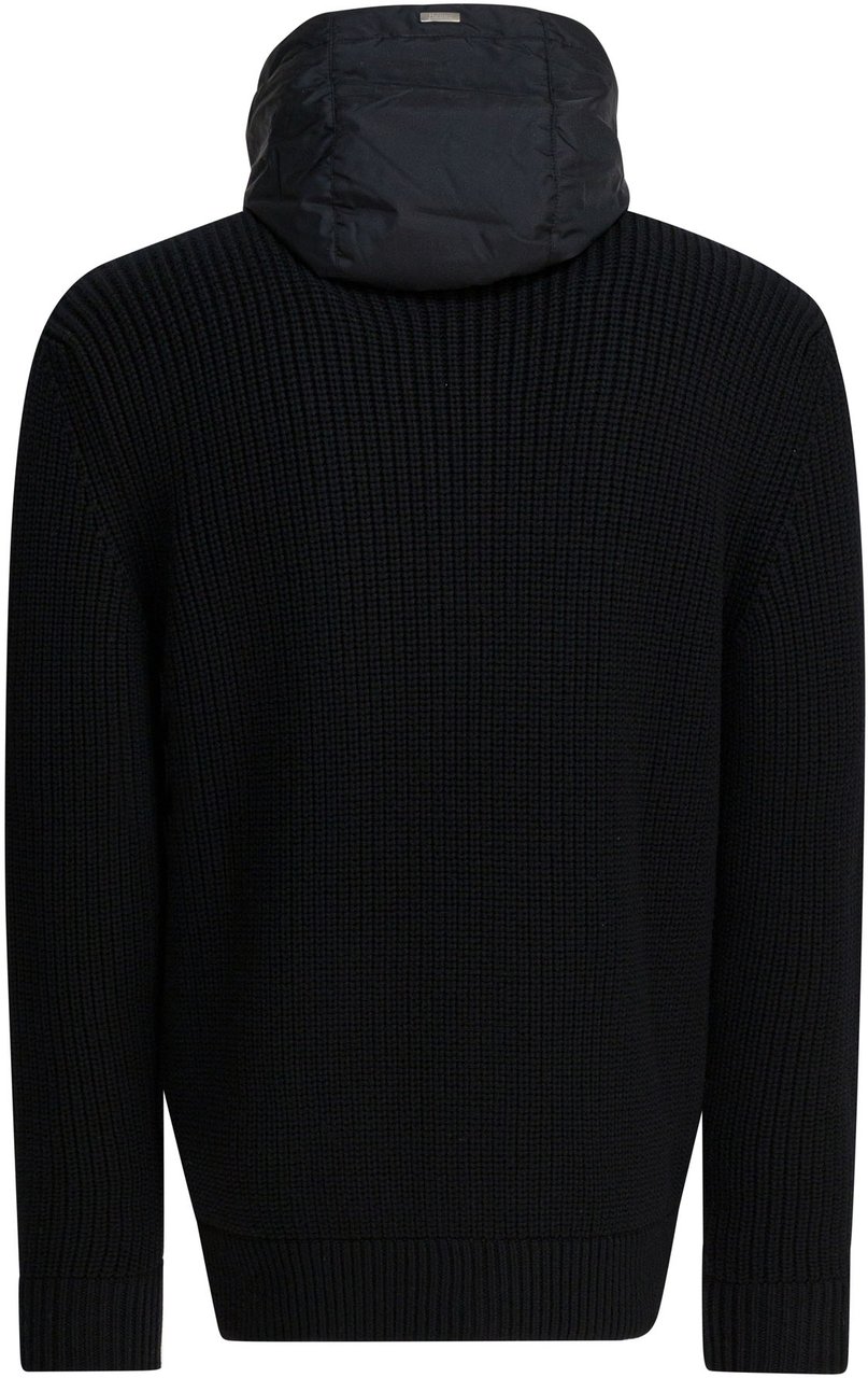 Herno Virgin wool short down jacket Zwart