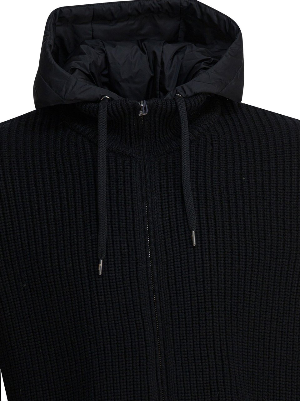 Herno Virgin wool short down jacket Zwart