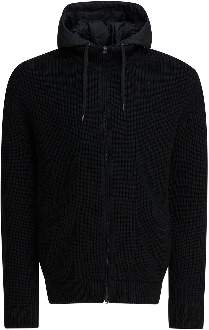 Herno Virgin wool short down jacket Zwart