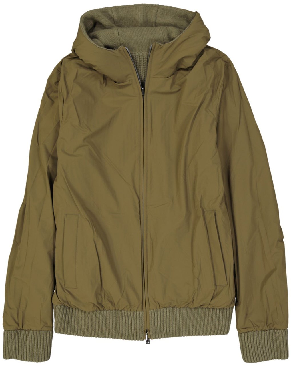 Herno Herno Reversible Bomber Jacket Groen