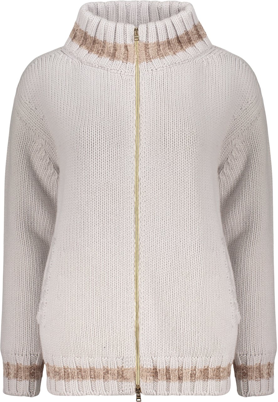 Herno Wool cardigan Neutraal