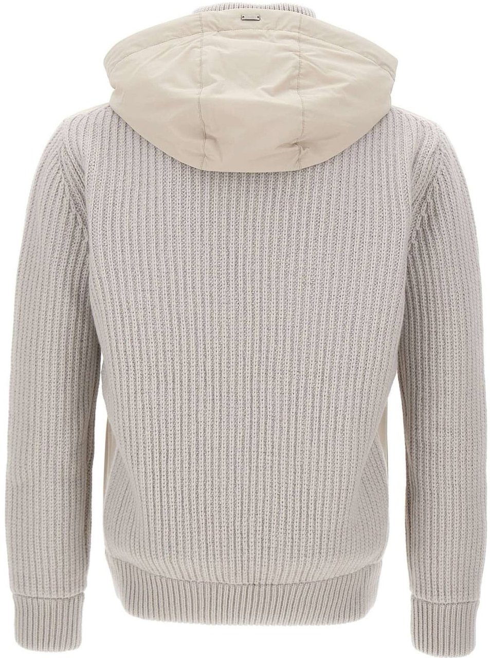 Herno Herno Resort Hooded Knitted Jacket Beige
