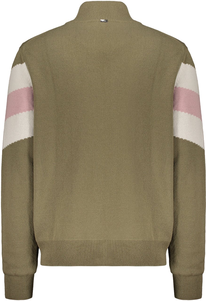 Herno Wool jacket with high collar Groen