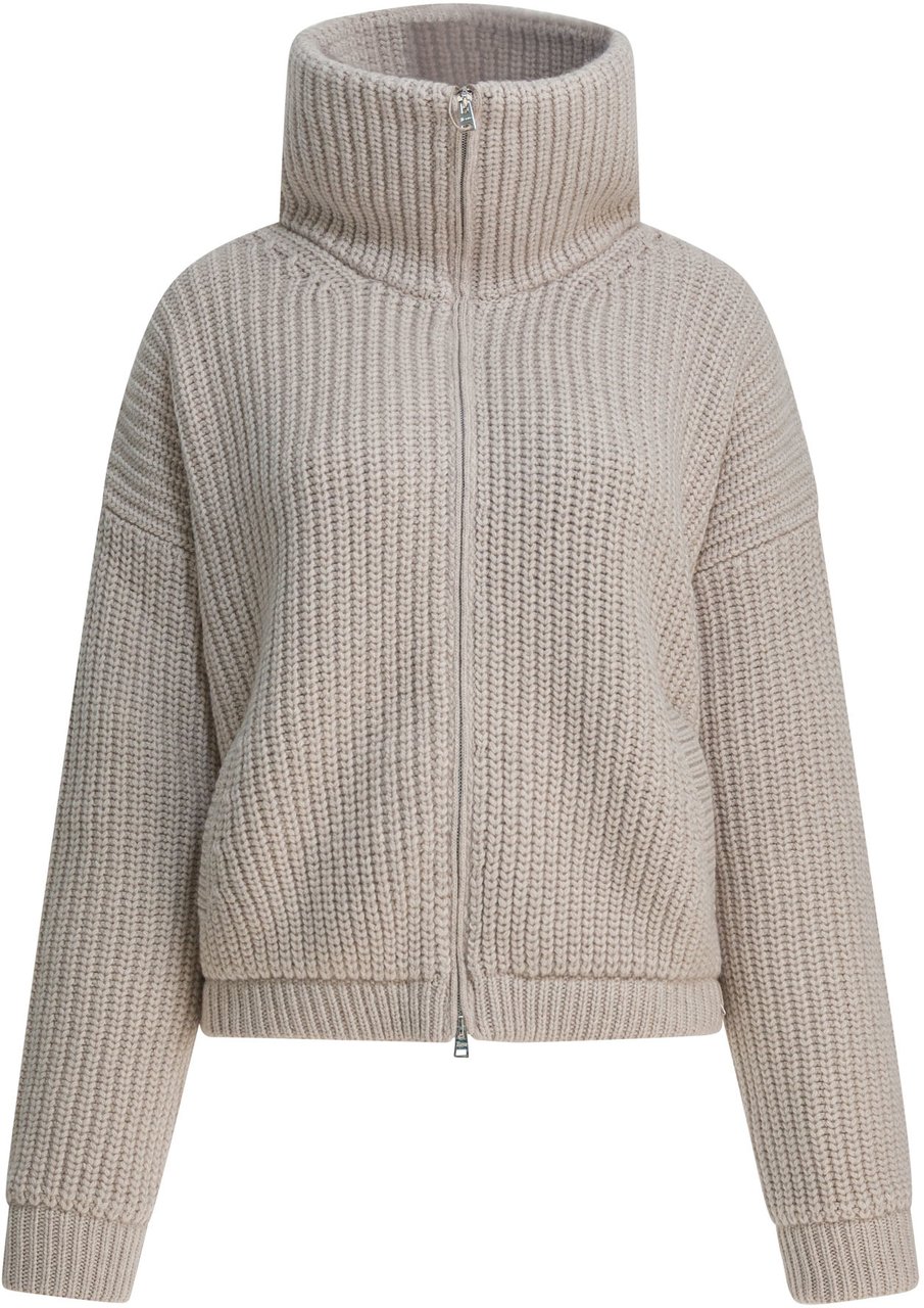 Herno Virgin wool cardigan Beige