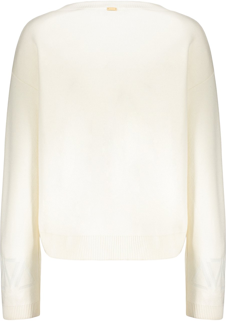 Herno Beige elegant sweater, comfort and modern style Wit