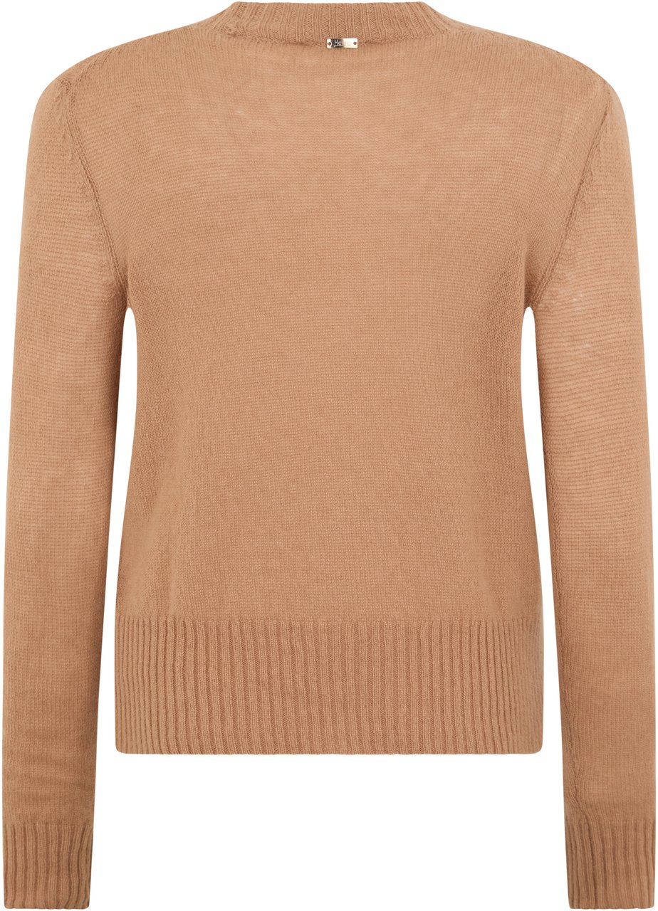 Herno Beige cashmere sweater Neutraal