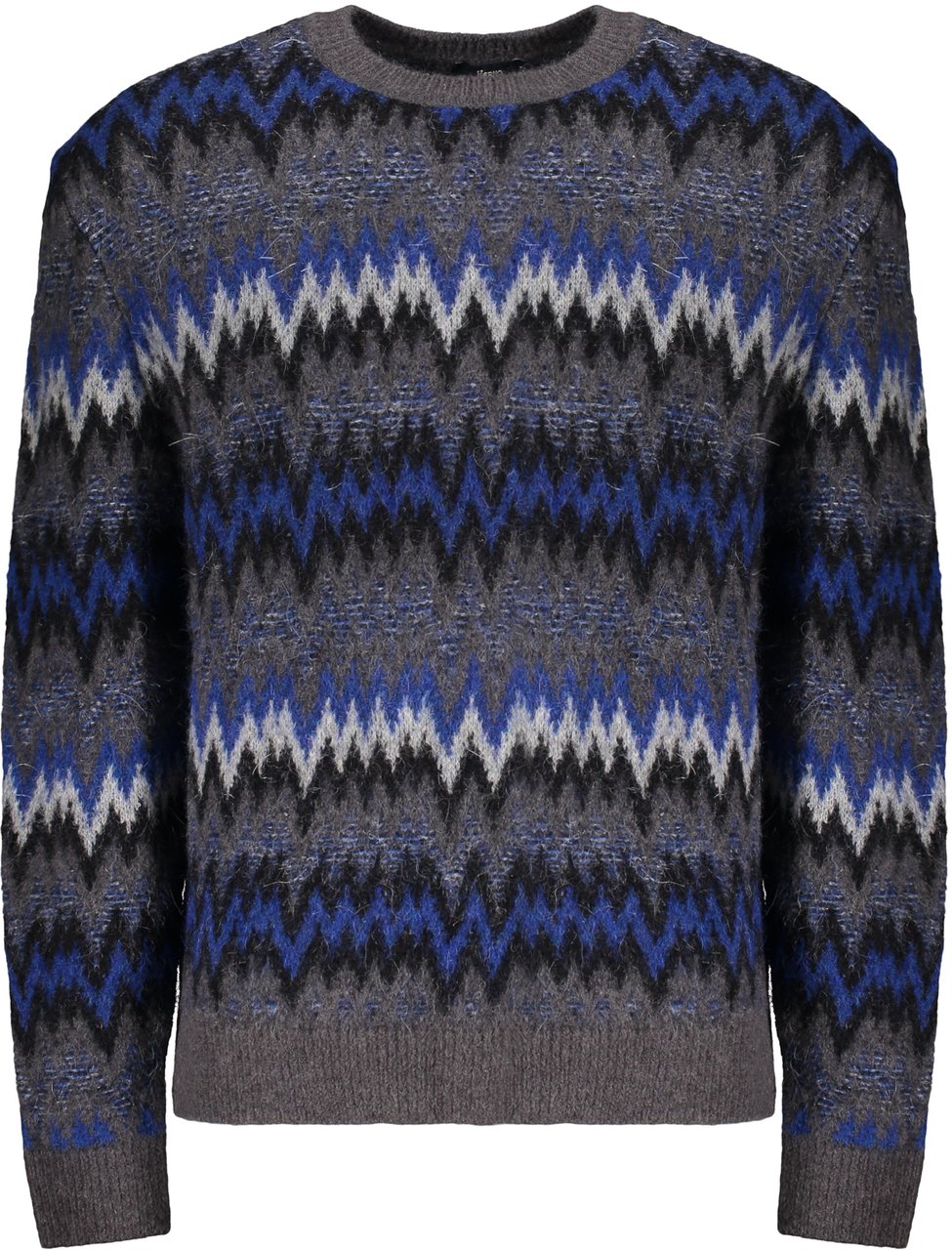 Herno Striped multicolor dark blue sweater Grijs