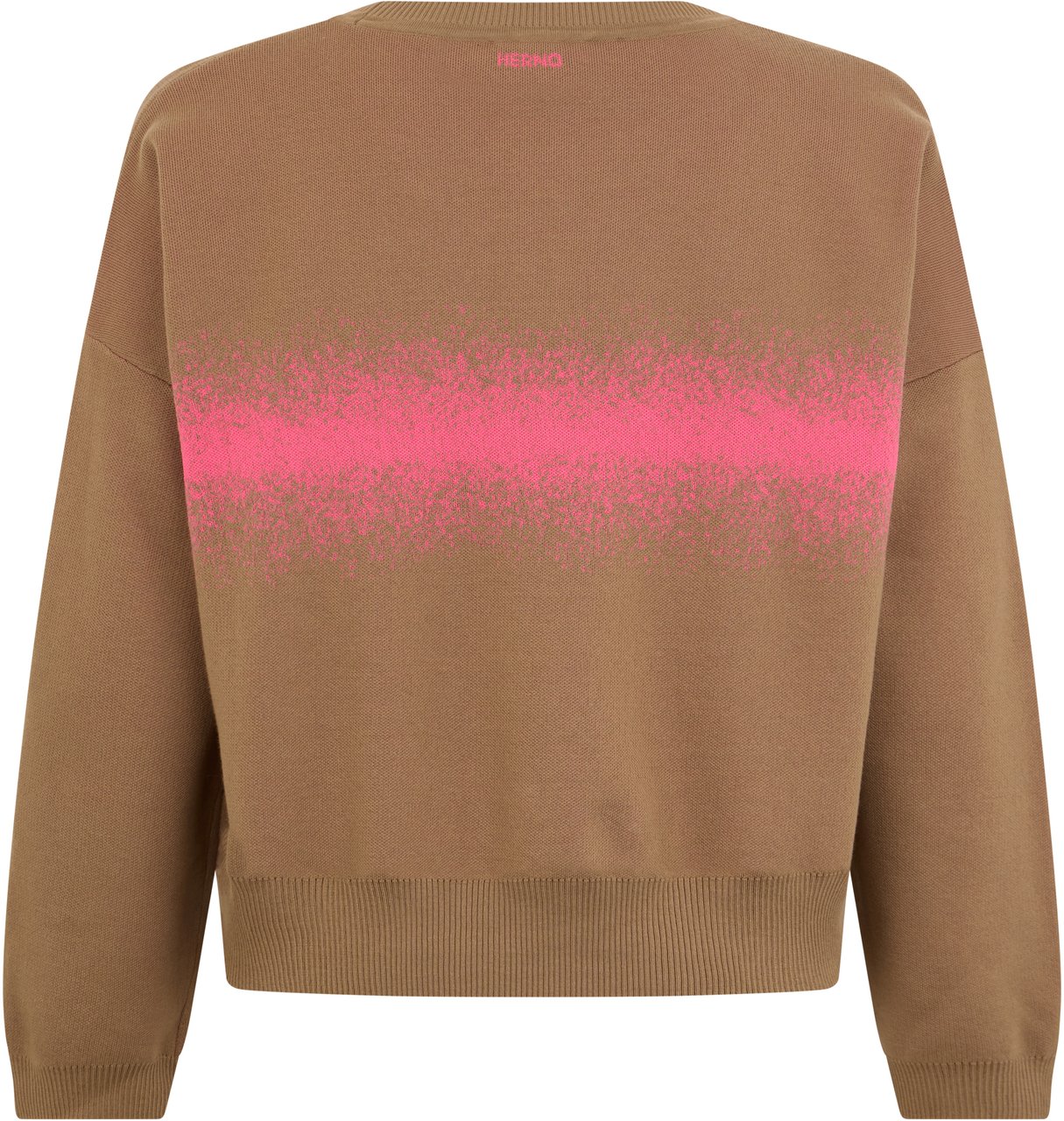 Herno Pullover in knit with round neck Neutraal