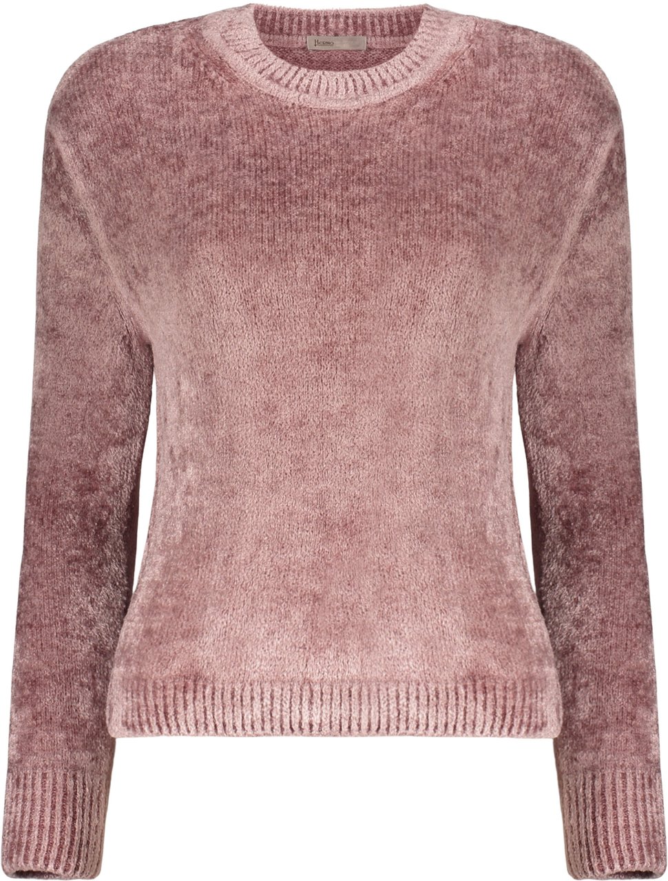 Herno Pink delicate sweater, long sleeves and comfortable Roze