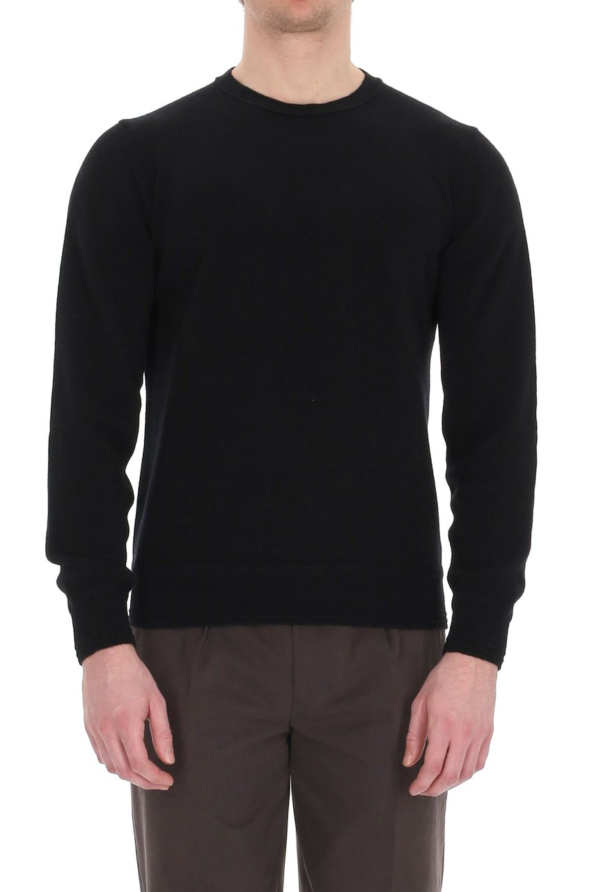 Herno Wool Crewneck Sweater Zwart