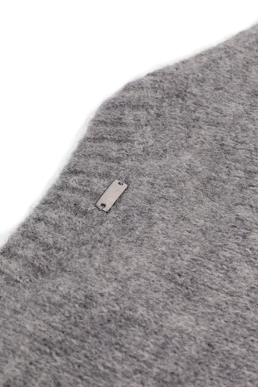 Herno Alpaca-Wool Crewneck Sweater Grijs