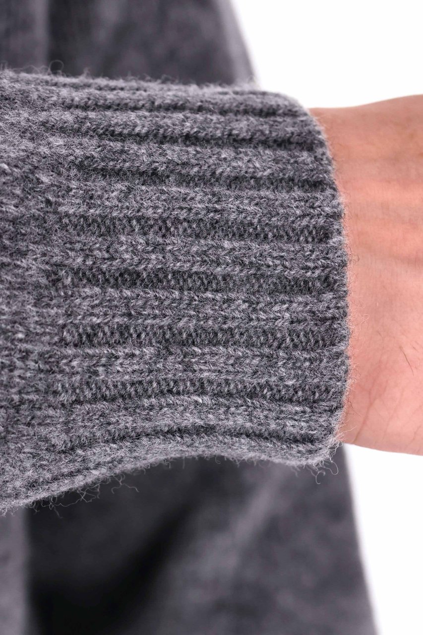 Herno Wool Crewneck Sweater Grijs