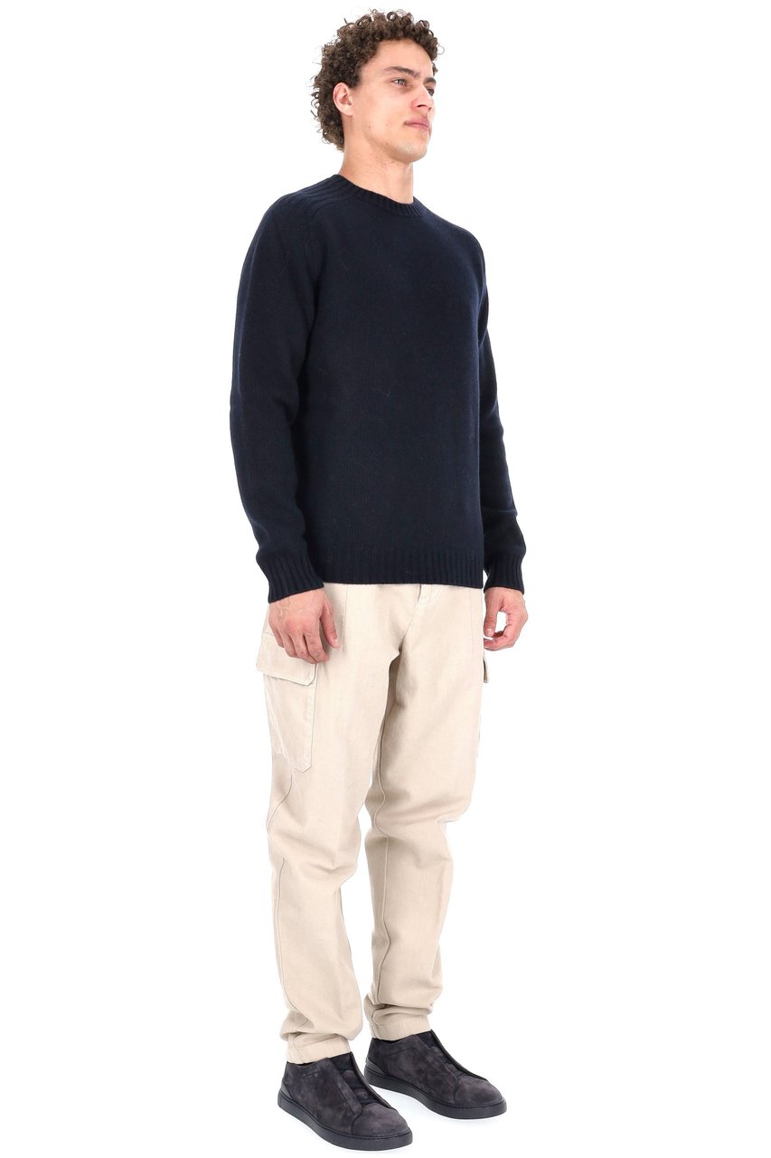 Herno Wool Crewneck Sweater Zwart